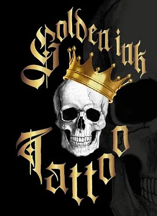 logo golden ink tattoo